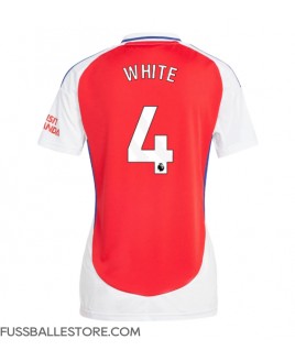 Günstige Arsenal Ben White #4 Heimtrikot Damen 2024-25 Kurzarm